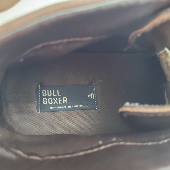 Bullboxer Brosus Mens Ankle Boots Brown Leather Lace-Up Cap Toe Distressed Sz 10 - Picture 12 of 13